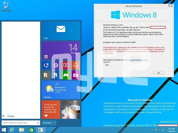Win9最新截圖曝光 Modern/傳統雙旋要來
