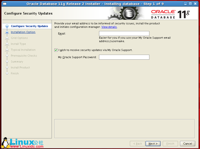 RedHat Linux5.5下Oracle 11g安裝圖解教程