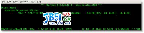 在Linux終端下進行BT下載