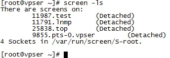 SSH遠程會話管理工具 screen使用教程