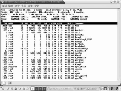 Linux常用系統管理命令(top、free、kill、df)