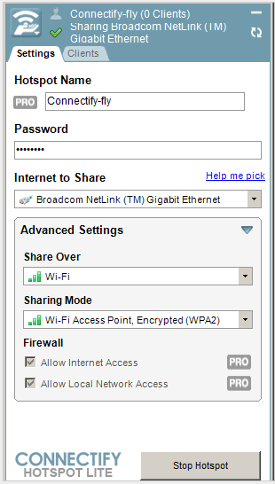 通過(guò)connectify在windows7下創(chuàng)建無(wú)線wifi熱點(diǎn)(解決Y460失敗方法)