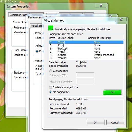 讓Windows7系統減肥3GB為系統盤剩下空間