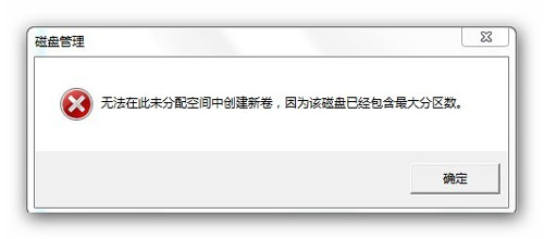 win7系統(tǒng)分區(qū)失敗提示不支持動(dòng)態(tài)磁盤的解決方法