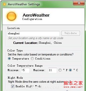 win7窗口如何設置隨氣象狀況自動變窗口顏色