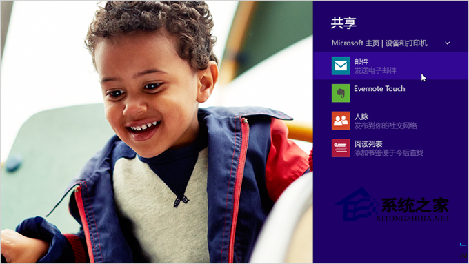 Win8.1系統下通過超級按鈕便捷的共享文件、照片和信息