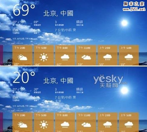 Windows 8天氣組件華氏/攝氏溫度切換設(shè)置方法