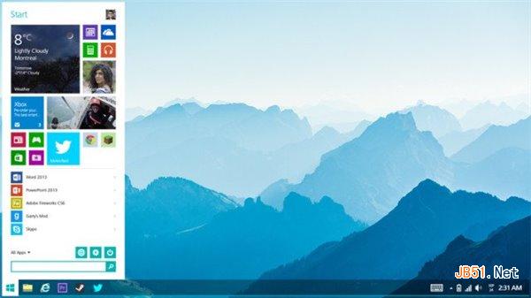 養(yǎng)眼又實(shí)用的概念版?zhèn)€性Win8.2 圖