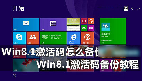 Win8.1系統激活碼怎么備份還原 Win8.1激活碼備份教程詳解