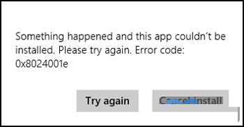 win8應用商店安裝應用報Error code:0x8024001e錯的解決方法