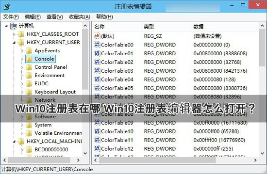 Win10注冊表在哪里？Win10注冊表編輯器打開方法圖文介紹