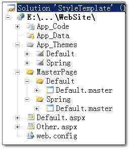 asp.net Web站點風格切換的實現