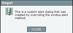 Js 訂制自己的AlertBox(信息提示框)