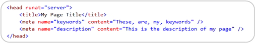VS 2010 和 .NET 4.0 系列之《ASP.NET 4 中的SEO改進 》篇