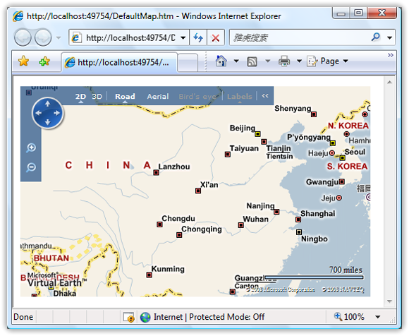在Silverlight 2應用程序中集成Virtual Earth