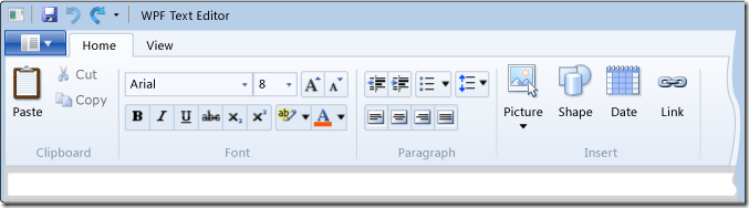 WPF Ribbon 開發資料分享