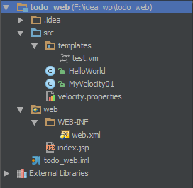 JAVA velocity模板引擎使用實例