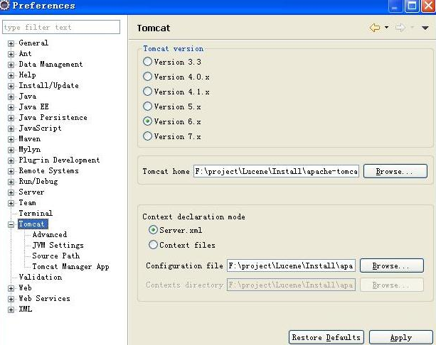 eclipse配置tomcat開發Dynamic Web Project環境圖解