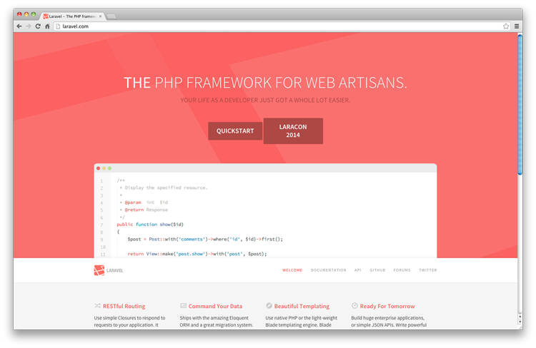 2014年最新推薦的10款 PHP 開發框架