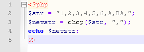 php去掉字符串的最后一個字符附substr()的用法